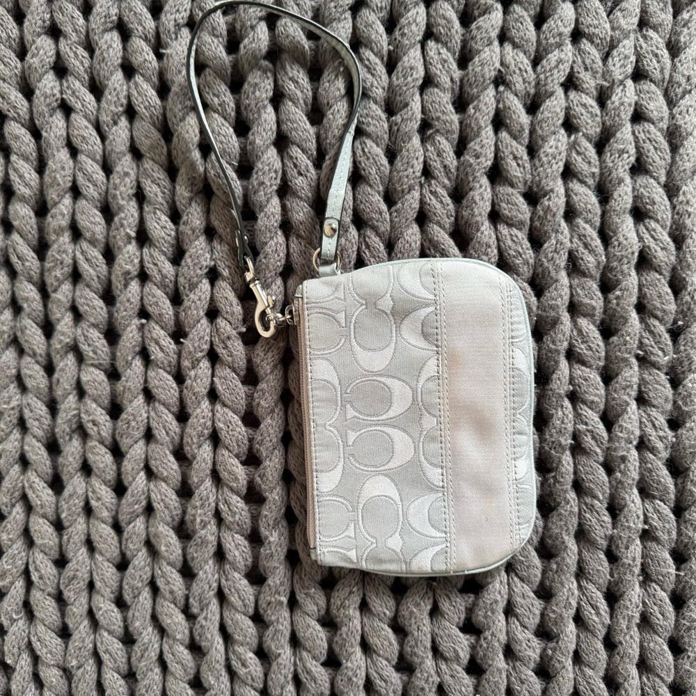 Coach Gray Wristlet - Picture 4 of 6